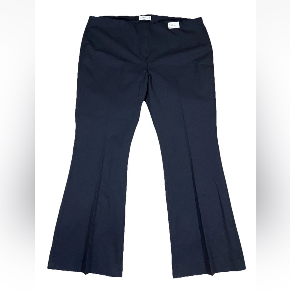 NWT Abercrombie & Fitch Black Slim Boot Pants Trousers 35 Long - Picture 3 of 12